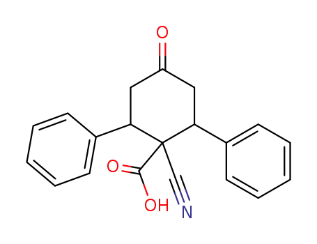 1-cyano-4-oxo-2,6-diphenyl-cyclohexanecarboxylic acid