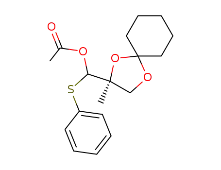 Molecular Structure of 291520-49-5 (1-thiophenyl-1-acetoxy-(2S),3-propanediol cyclohexyl ketal)