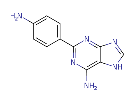 2-(4-aminophenyl)-5H-purin-6-amine cas  5466-69-3