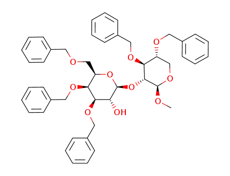 methyl 3,4,6-tri-O-benzyl-β-D-galactopyranosyl-(1->2)-3,4-di-O-benzyl-β-D-xylopyranoside