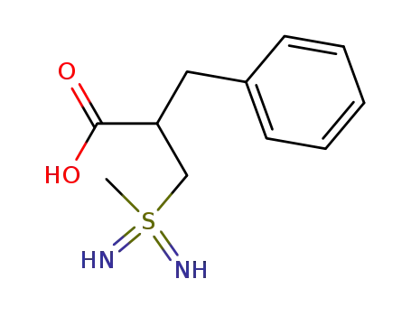 Molecular Structure of 120882-29-3 (Benzenepropanoic acid, a-[(S-methylsulfonodiimidoyl)methyl]-)