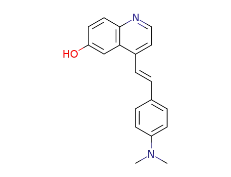 Molecular Structure of 796-54-3 (4-{2-[4-(dimethylamino)phenyl]ethenyl}quinolin-6-ol)