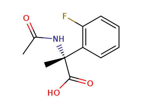 Benzeneacetic acid, α-(acetylamino)-2-fluoro-α-methyl-, (αR)-