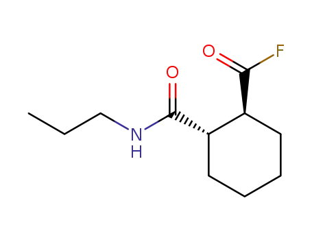 Cyclohexanecarbonyl fluoride, 2-[(propylamino)carbonyl]-, (1S,2S)- (9CI)