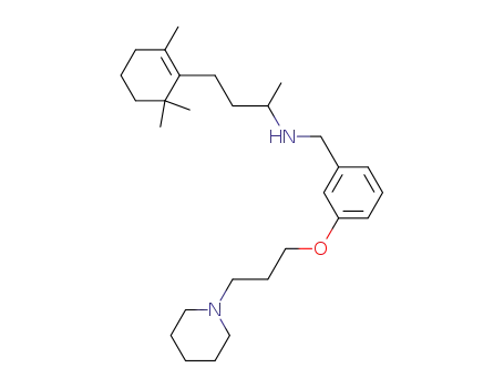 [1-methyl-3-(2,6,6-trimethyl-cyclohex-1-enyl)-propyl]-[3-(3-piperidino-propoxy)-benzyl]-amine