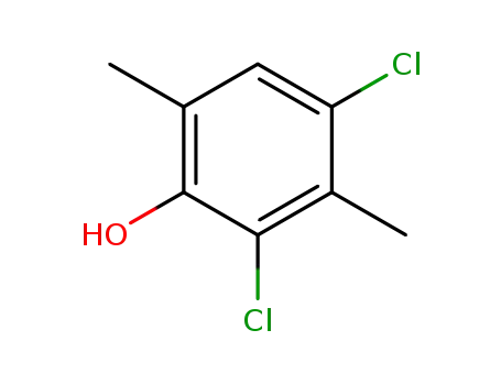 Molecular Structure of 2057-64-9 (2,4-Dichloro-3,6-dimethylphenol)