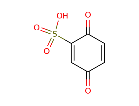 Molecular Structure of 877-19-0 (1,4-Cyclohexadiene-1-sulfonic acid, 3,6-dioxo-)