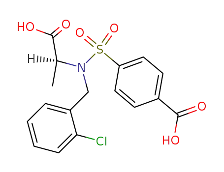 Benzoic acid,
4-[[[(1S)-1-carboxyethyl][(2-chlorophenyl)methyl]amino]sulfonyl]-