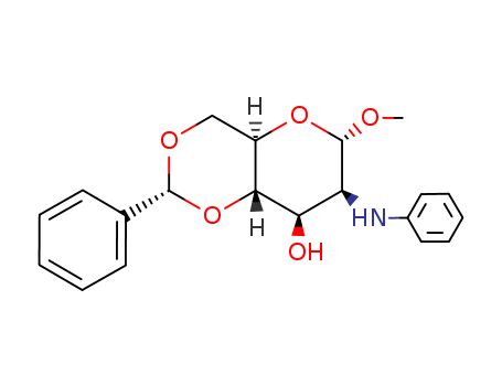 a-D-Mannopyranoside, methyl2-deoxy-2-(phenylamino)-4,6-O-(phenylmethylene)- cas  6332-27-0