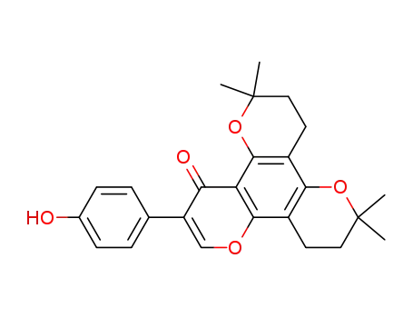 4'-hydroxy-<6'',6''-dimethyldihydropyrano(2'',3'':5,6)>-<6''',6'''-dimethyldihydropyrano(2''',3''':7,8)>isoflavone