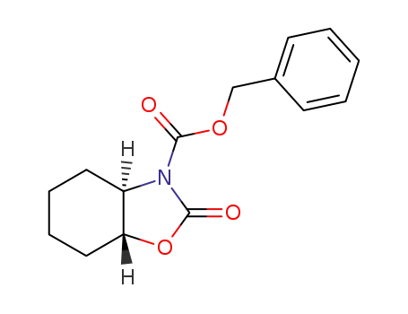 (+/-)-2-oxo-(3a<i>r</i>,7a<i>t</i>)-hexahydro-benzoxazole-3-carboxylic acid benzyl ester