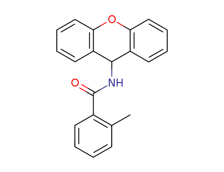 Molecular Structure of 6325-81-1 (2-methyl-N-(9H-xanthen-9-yl)benzamide)