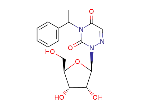 Molecular Structure of 138779-27-8 (N<sup>3</sup>-α-Phenylethyl-6-azauridine)
