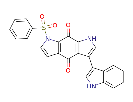 1-benzenesulfonyl-5-(1<i>H</i>-indol-3-yl)-1<i>H</i>,7<i>H</i>-pyrrolo[3,2-<i>f</i>]indole-4,8-dione