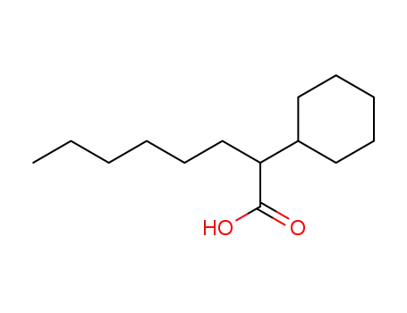 Molecular Structure of 5633-93-2 (Cyclohexaneacetic acid,R-hexyl- )
