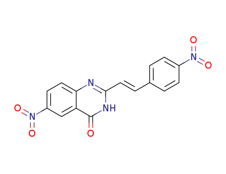 4(3H)-Quinazolinone,6-nitro-2-[2-(4-nitrophenyl)ethenyl]- cas  24093-15-0
