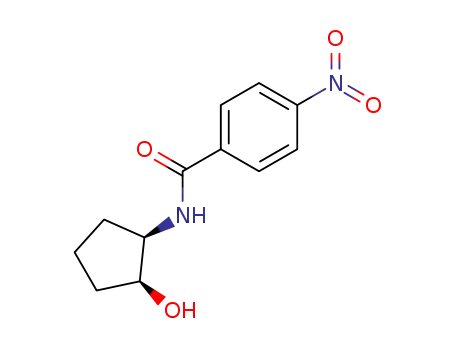 (+/-)-4-nitro-benzoic acid-(<i>cis</i>-2-hydroxy-cyclopentylamide)