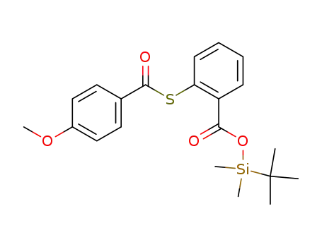 Benzoic acid, 2-[(4-methoxybenzoyl)thio]-,
(1,1-dimethylethyl)dimethylsilyl ester