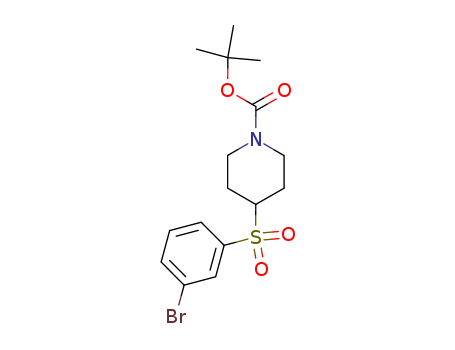 4-(3-BROMO-BENZENESULFONYL)-PIPERIDINE-1-CARBOXYLIC ACID TERT-BUTYL ESTER