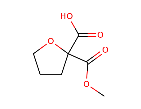 Molecular Structure of 327618-73-5 (2-methoxycarbonyl-2-tetrahydrofuroic acid)