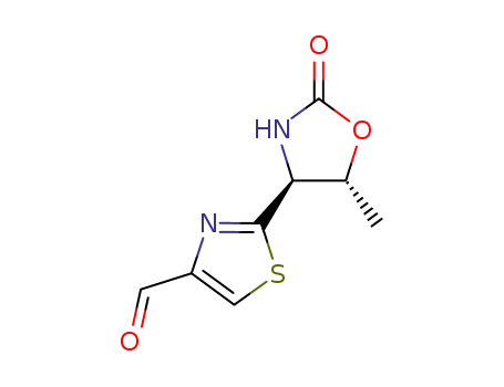 2-((4S,5R)-5-Methyl-2-oxo-oxazolidin-4-yl)-thiazole-4-carbaldehyde