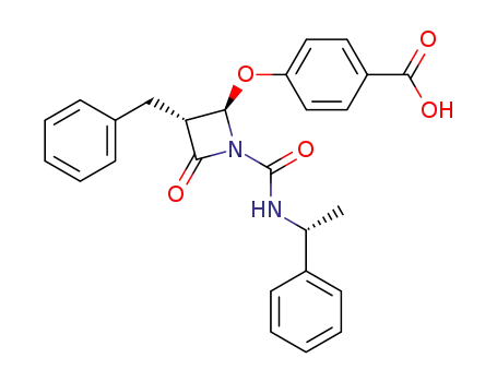 4-[(2R,3R)-3-Benzyl-4-oxo-1-((R)-1-phenyl-ethylcarbamoyl)-azetidin-2-yloxy]-benzoic acid