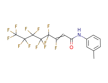 2-Octenamide,
3,4,4,5,5,6,6,7,7,8,8,8-dodecafluoro-N-(3-methylphenyl)-
