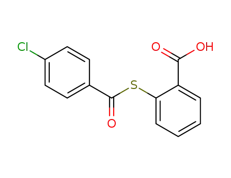 Molecular Structure of 145702-36-9 (2-(4-Chloro-benzoylsulfanyl)-benzoic acid)