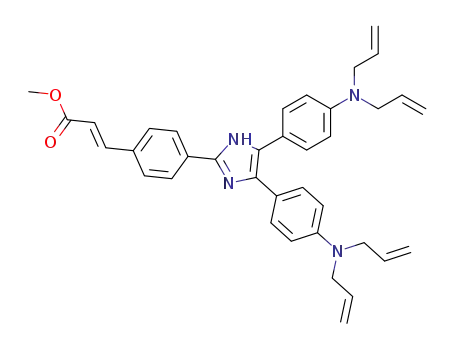 3-{4-[4,5-bis-(4-diallylamino-phenyl)-1<i>H</i>-imidazol-2-yl]-phenyl}-acrylic acid methyl ester