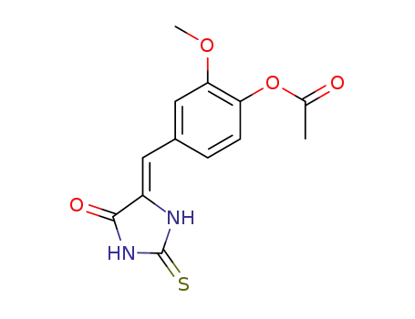(5Z)-5-(3-methoxy-4-acetoxybenzylidene)-2-thioxoimidazolidin-4-one