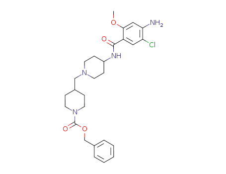 4-[4-(4-amino-5-chloro-2-methoxy-benzoylamino)-piperidin-1-ylmethyl]-piperidine-1-carboxylic acid benzyl ester