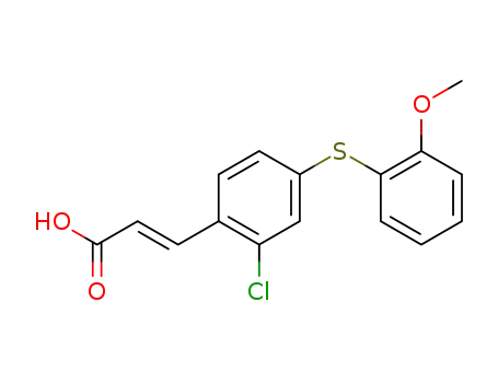 (E)-3-(2-chloro-4-(2-methoxyphenylthio)phenyl)acrylic acid