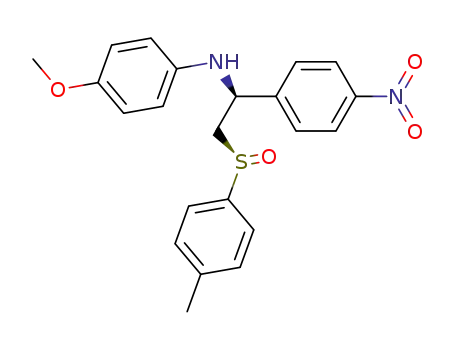 (4-Methoxy-phenyl)-[(S)-1-(4-nitro-phenyl)-2-((R)-toluene-4-sulfinyl)-ethyl]-amine