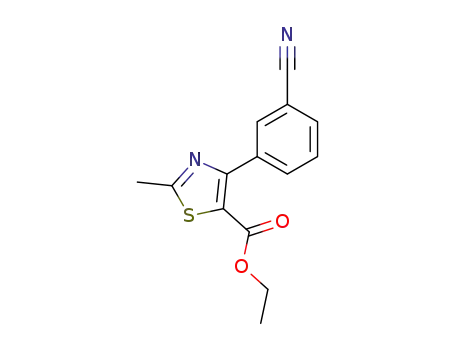 4-(3-시아노페닐)-2-메틸-5-티아졸카복실산 에틸 에스테르