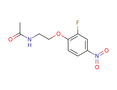 Molecular Structure of 509151-95-5 (<i>N</i>-[2-(2-fluoro-4-nitro-phenoxy)-ethyl]-acetamide)