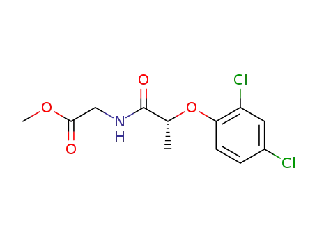 Molecular Structure of 305819-40-3 (methyl (2R)-[N-(2,4-dichlorophenoxy)propanoyl]glycinate)