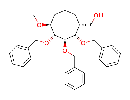 ((1R,2S,3R,4R,5S)-2,3,4-Tris-benzyloxy-5-methoxy-cyclooctyl)-methanol