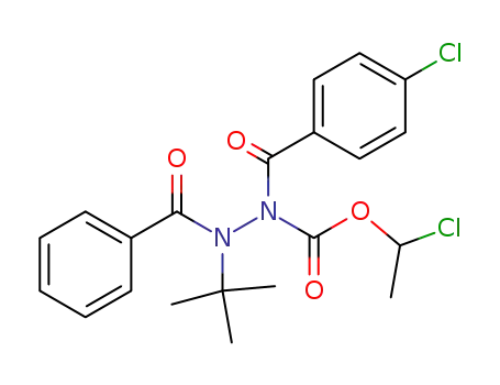 N'-benzoyl-N'-tert-butyl-N-(4-chlorobenzoyl)hydrazine-carboxylic acid 1-chloroethyl ester
