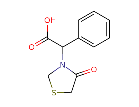 3-티아졸리딘아세트산, 4-옥소-알파-페닐-
