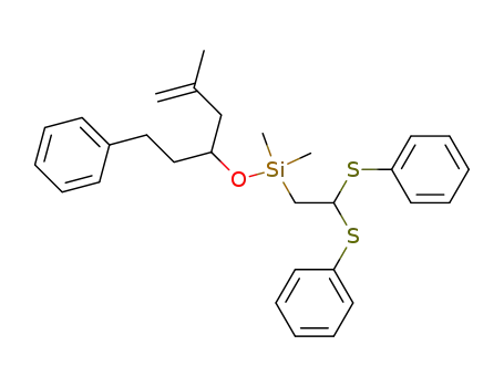 [2,2-bis(phenylthio)ethyl]dimethyl(3-methyl-1-phenethylbut-3-enyloxy)silane