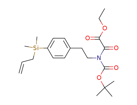 ({2-[4-(allyl-dimethyl-silanyl)-phenyl]-ethyl}-<i>tert</i>-butoxycarbonyl-amino)-oxo-acetic acid ethyl ester