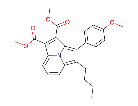 dimethyl 4-n-butyl-3-(4-methoxyphenyl)pyrrolo[2,1,5-cd]indolizine-1,2-dicarboxylate