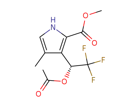 methyl 3-((R)-1-acetoxy-2,2,2-trifluoroethyl)-4-methylpyrrole-2-carboxylate