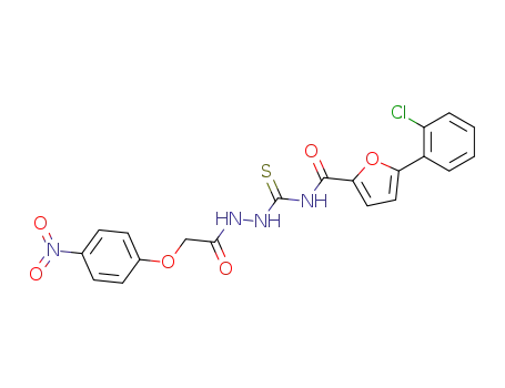 1-(4-nitrophenyloxyacetyl)-4-(5-(2-chlorophenyl)-2-furoyl)-thiosemicarbazide
