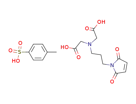 Molecular Structure of 207613-07-8 (N-(carboxymethyl)-N-[3-(2,5-dihydro-2,5-dioxo-1H-pyrrol-1-yl)propyl]-mono(4-meth)