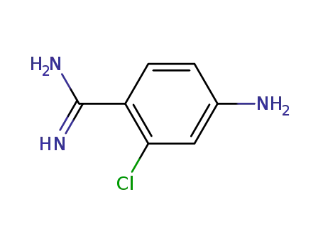 Molecular Structure of 380241-52-1 (BENZENECARBOXIMIDAMIDE,4-AMINO-2-CHLORO-)