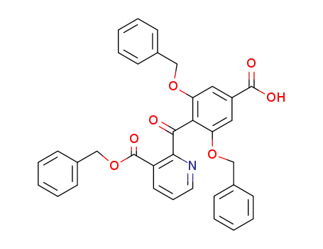 2-(2,6-bis-benzyloxy-4-carboxy-benzoyl)-nicotinic acid benzyl ester