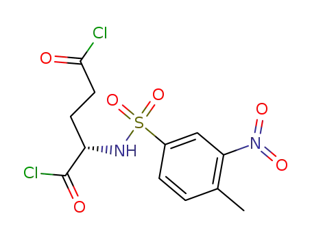 Molecular Structure of 463314-96-7 (2-(4'-methyl-3'-nitrobenzenesulfonyl)-L-glutamic acid dichloride)