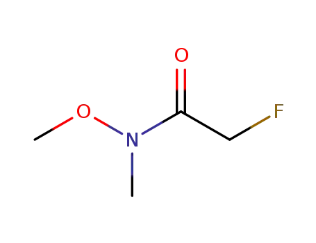 Molecular Structure of 86455-17-6 (Acetamide, 2-fluoro-N-methoxy-N-methyl-)