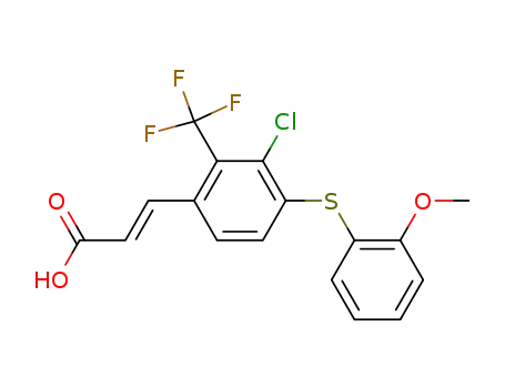 (2-methoxyphenyl)[2-chloro-3-trifluoromethyl-4-(E-carboxyethenyl)phenyl]sulfide